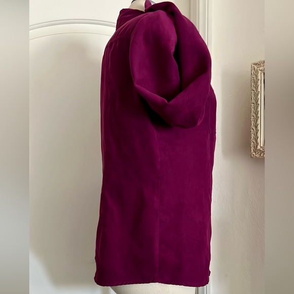 Croft & Barrow~2~Button Front Shirts / Green & Raspberry - Picture 8 of 16